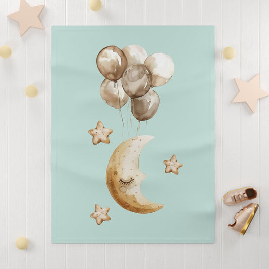 Moon Soft Fleece Baby Blanket